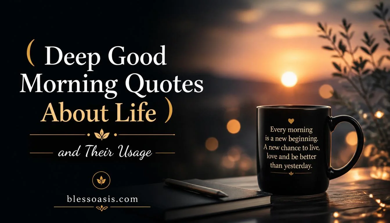 Deep Good Morning Quotes About Life