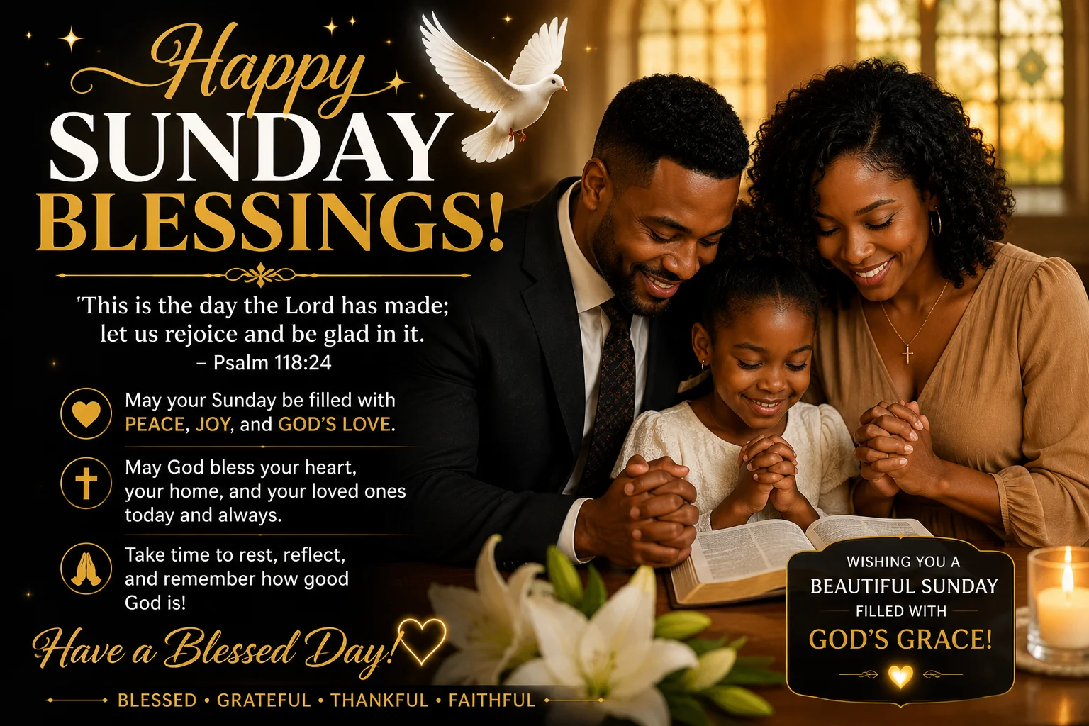 african american sunday blessings gif