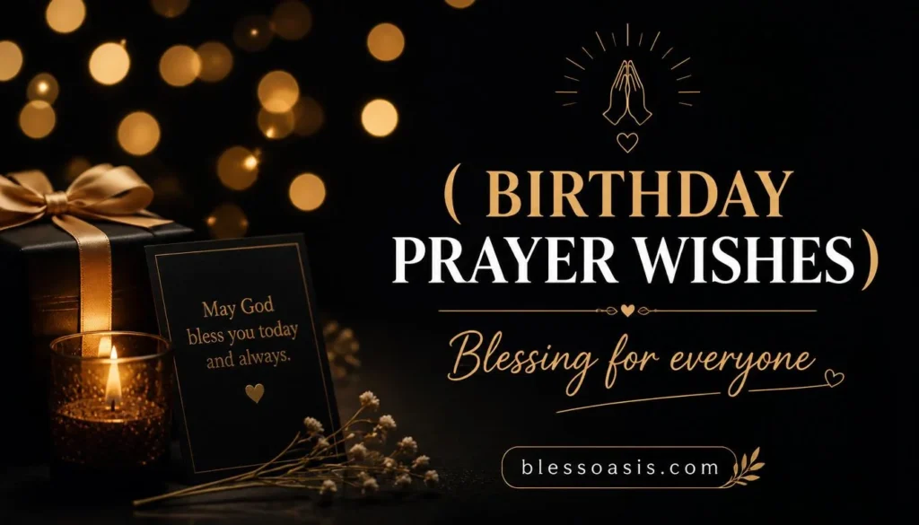 Birthday celebration with faith-filled message.