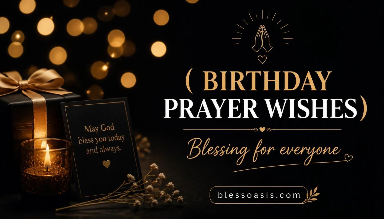 Birthday celebration with faith-filled message.