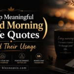 Sunrise with deep meaningful good morning life quote.