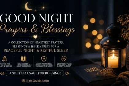 good night prayers and blessings