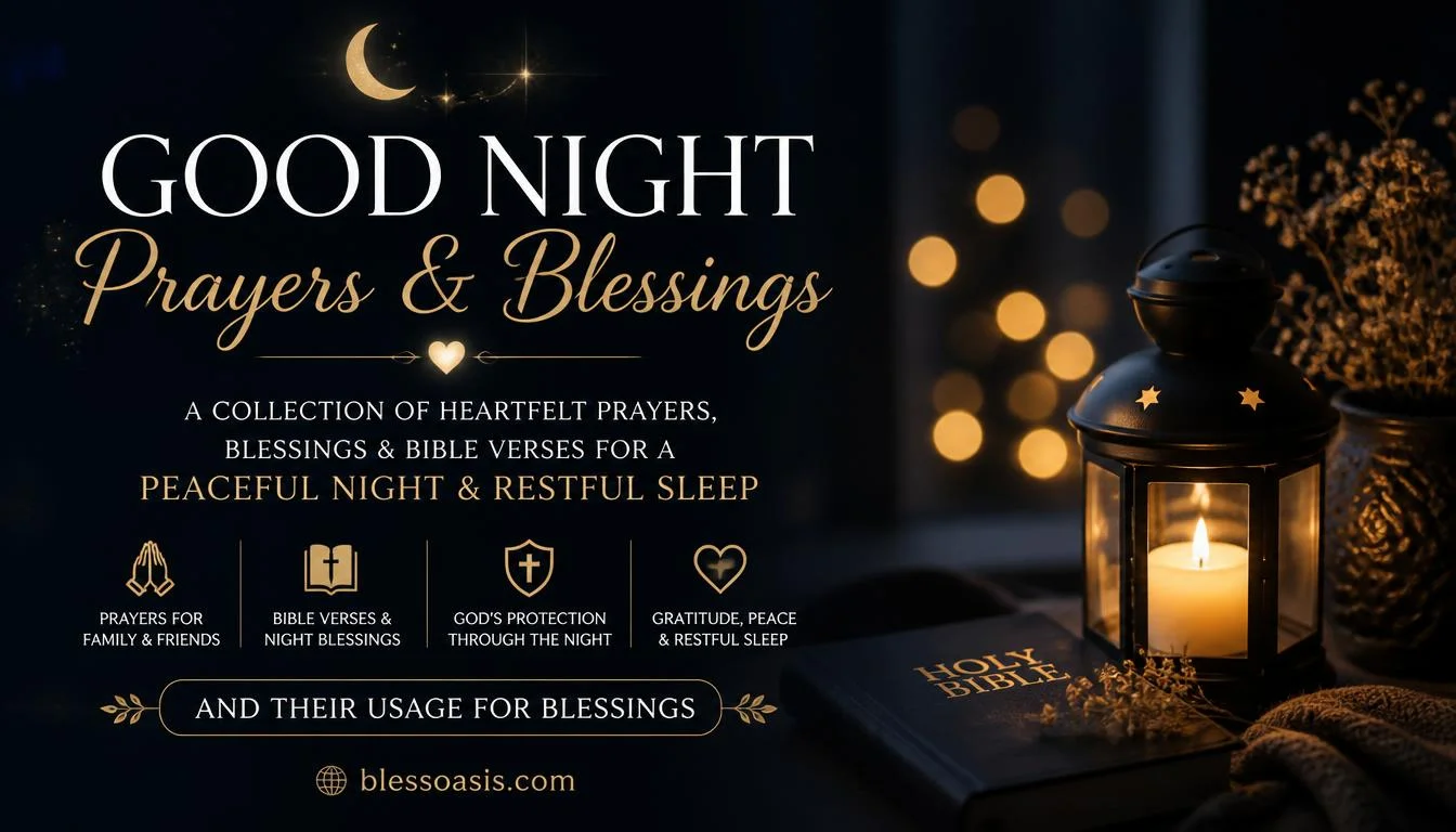 good night prayers and blessings