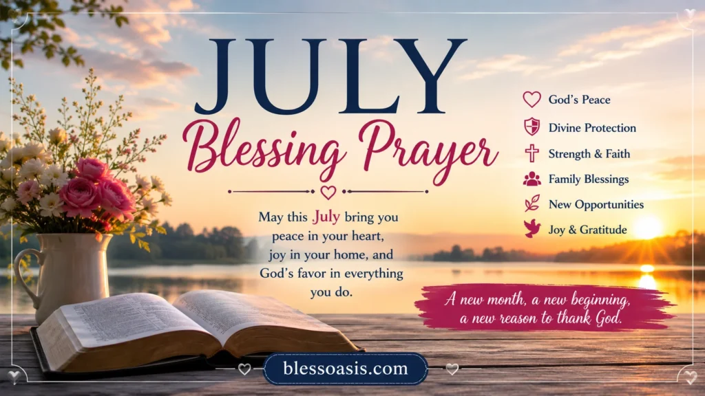 july blessing prayer