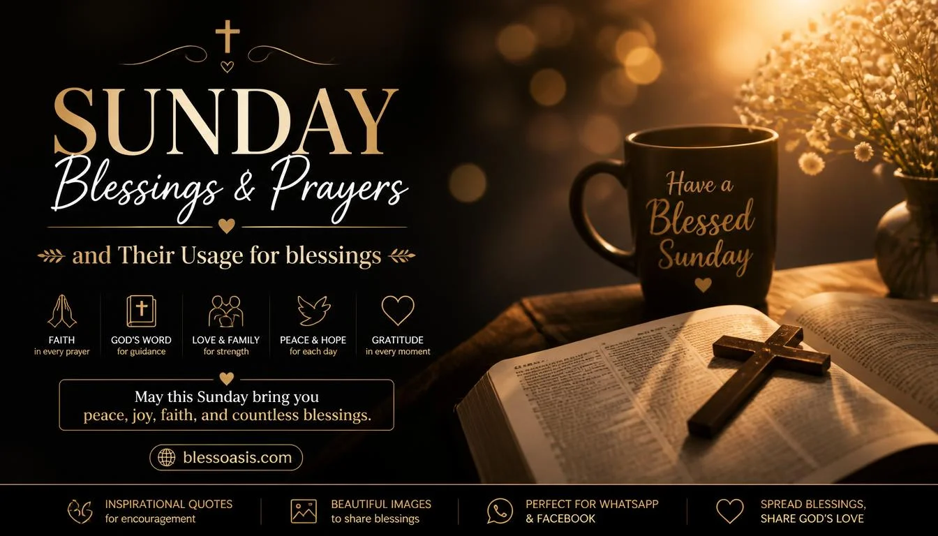 sunday blessings and prayers