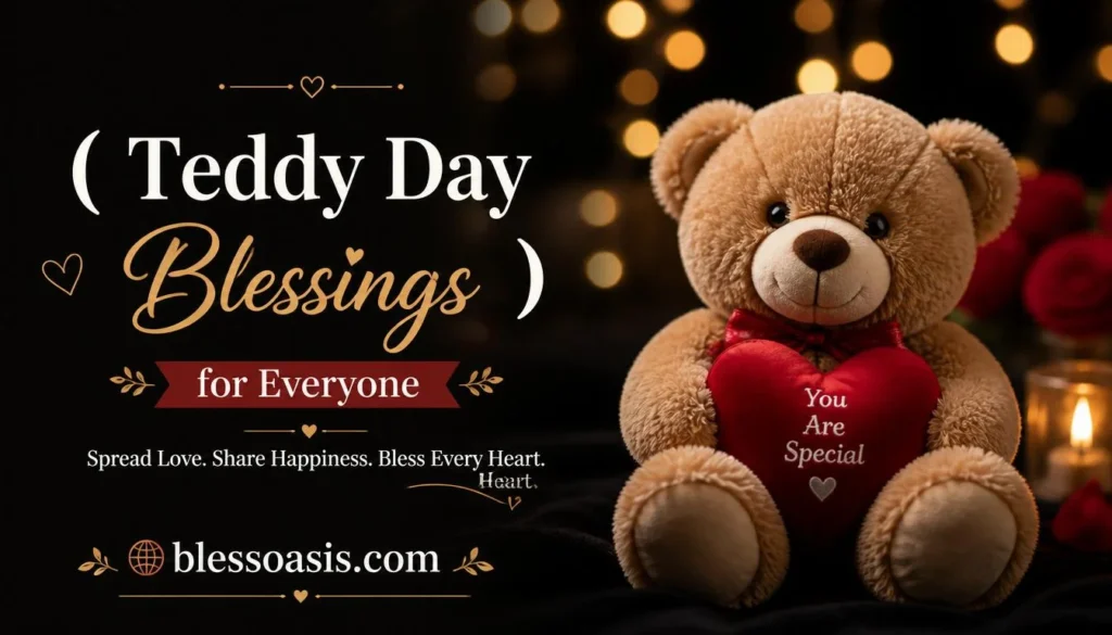 Romantic Teddy Day blessing image