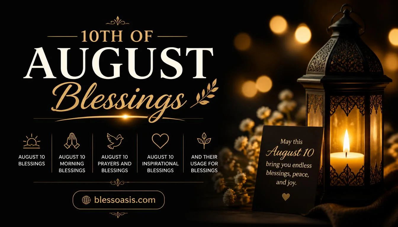 10th of august blessing