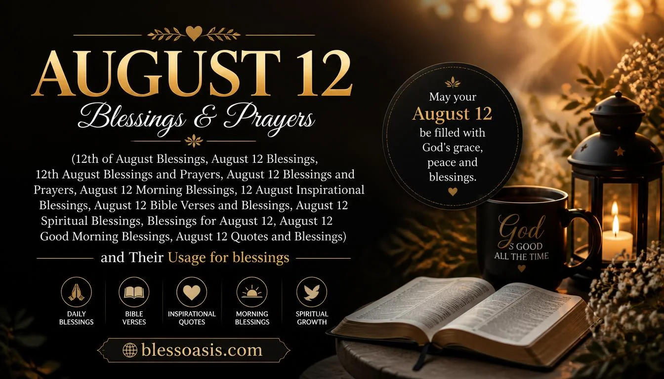 12th of august blessings