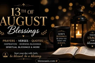 13th of august blessing