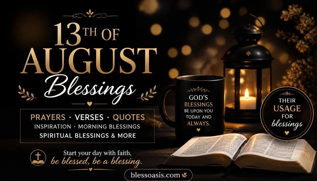 13th of august blessing
