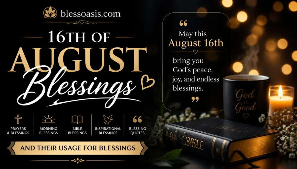16th of august blessing