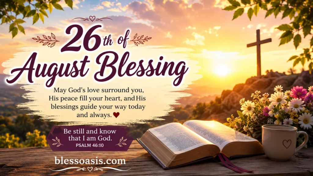 26th of august blessing
