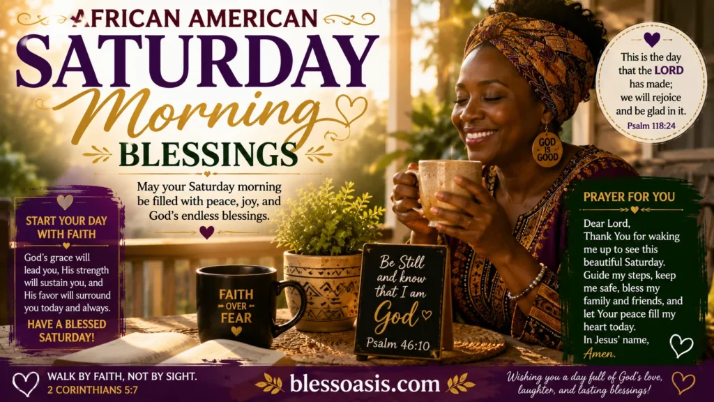african american saturday morning blessings