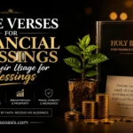 bible verses for financial blessings