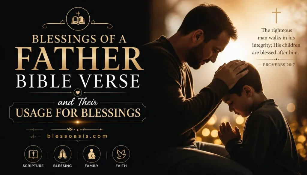 blessings of a father bible verse