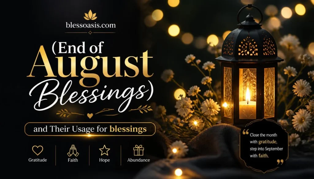 End of August Blessings