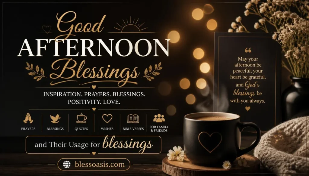 good afternoon blessings