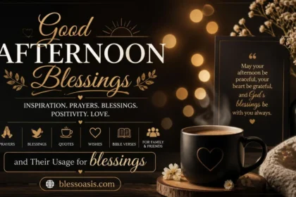 good afternoon blessings