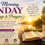 good morning sunday blessings and prayers