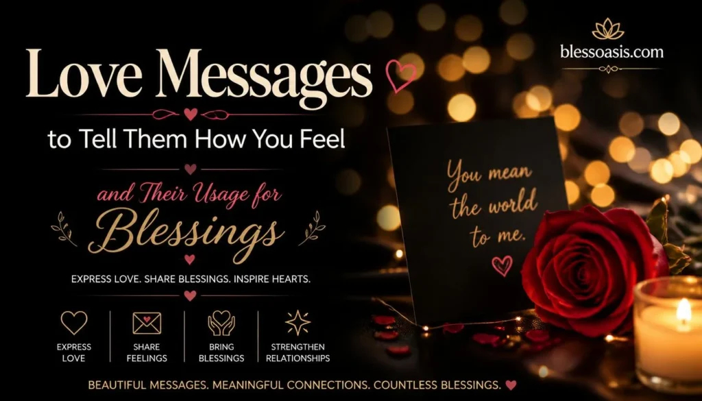 Love Messages to Tell Them How You Feel
