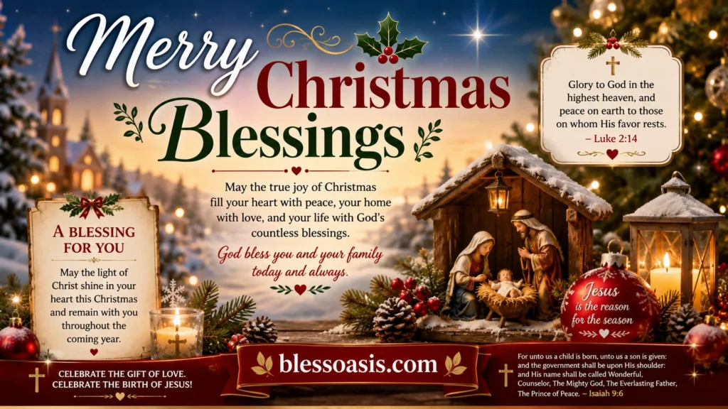 merry christmas blessings