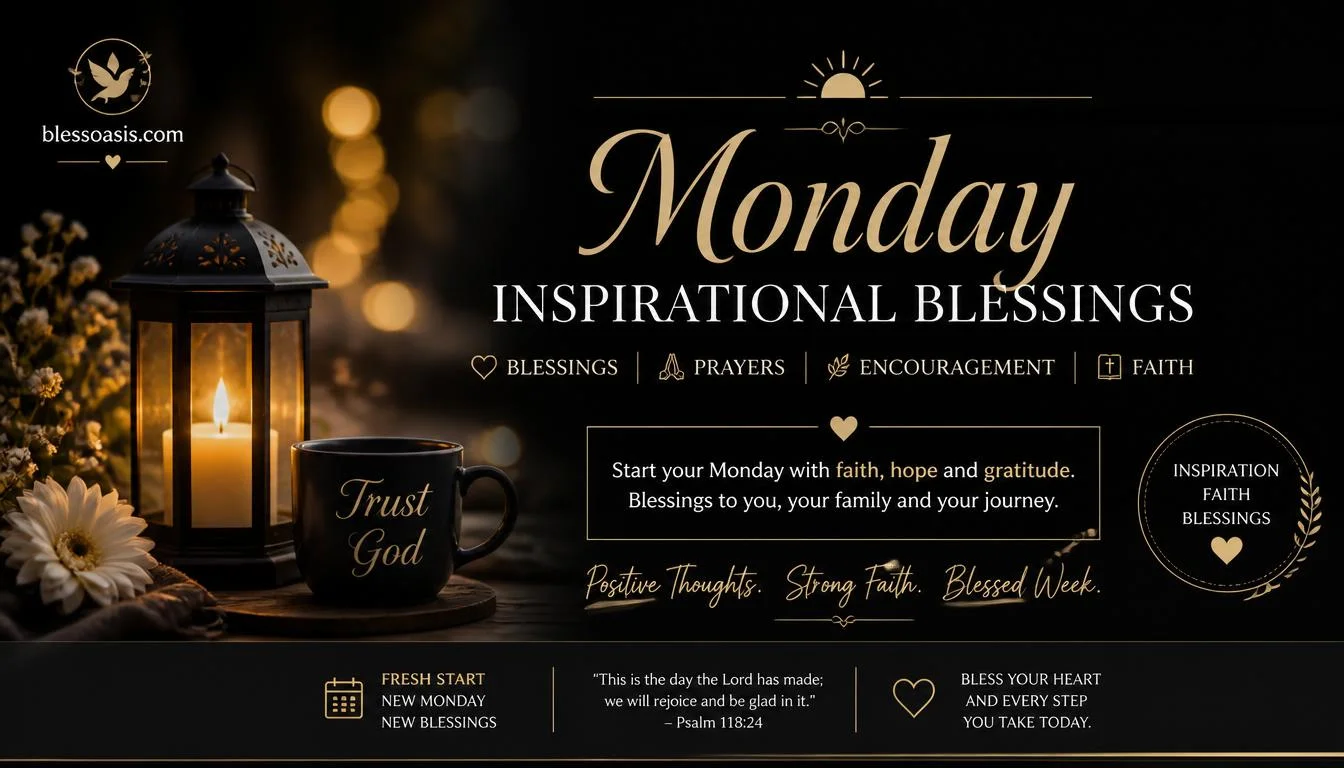 monday inspirational blessings