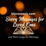 Sorry Messages for Loved Ones