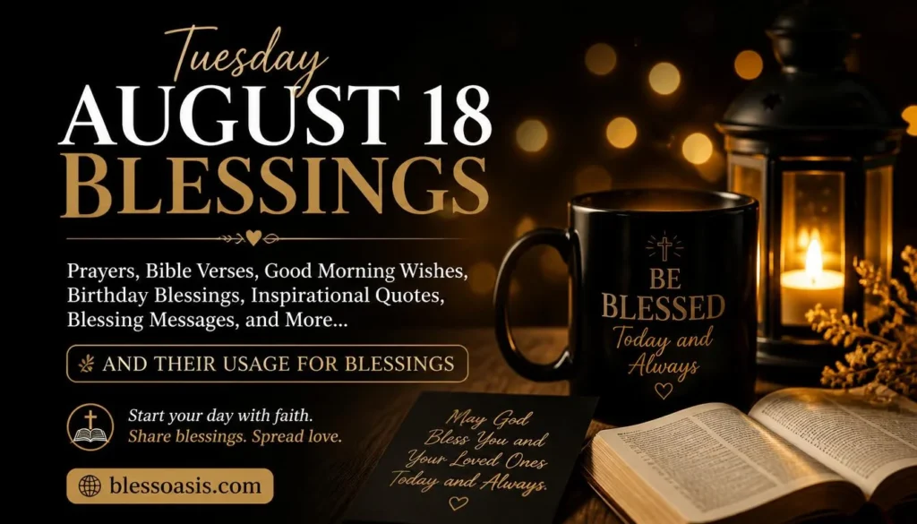 thuesday 18th of august blessing