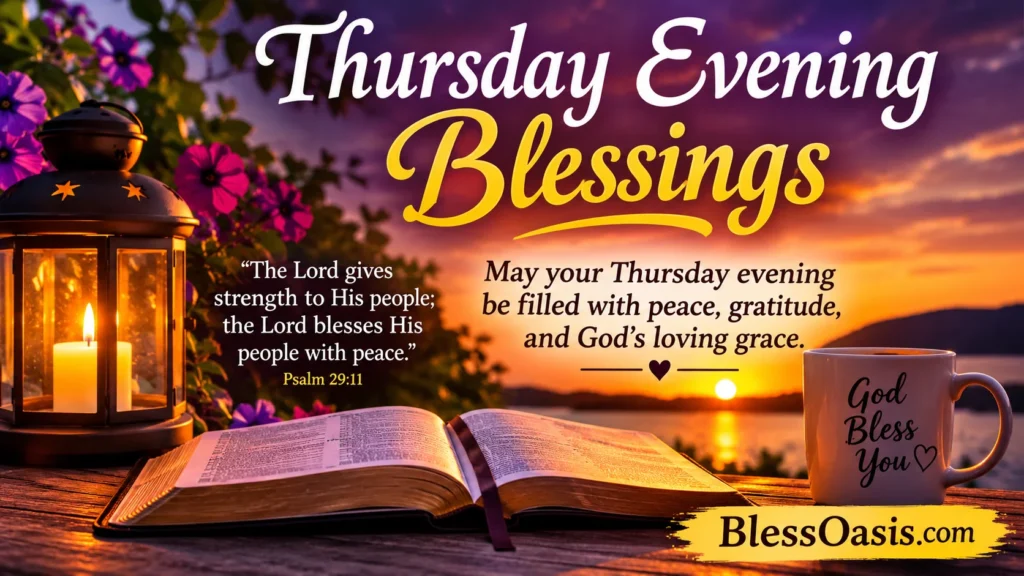thursday evening blessings