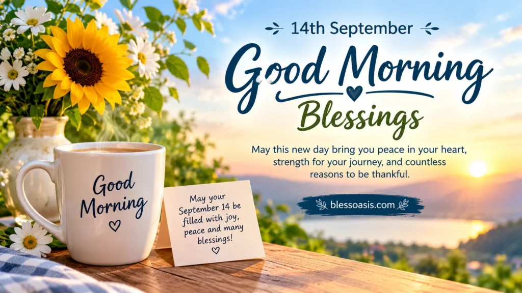14th good morning of september blessings