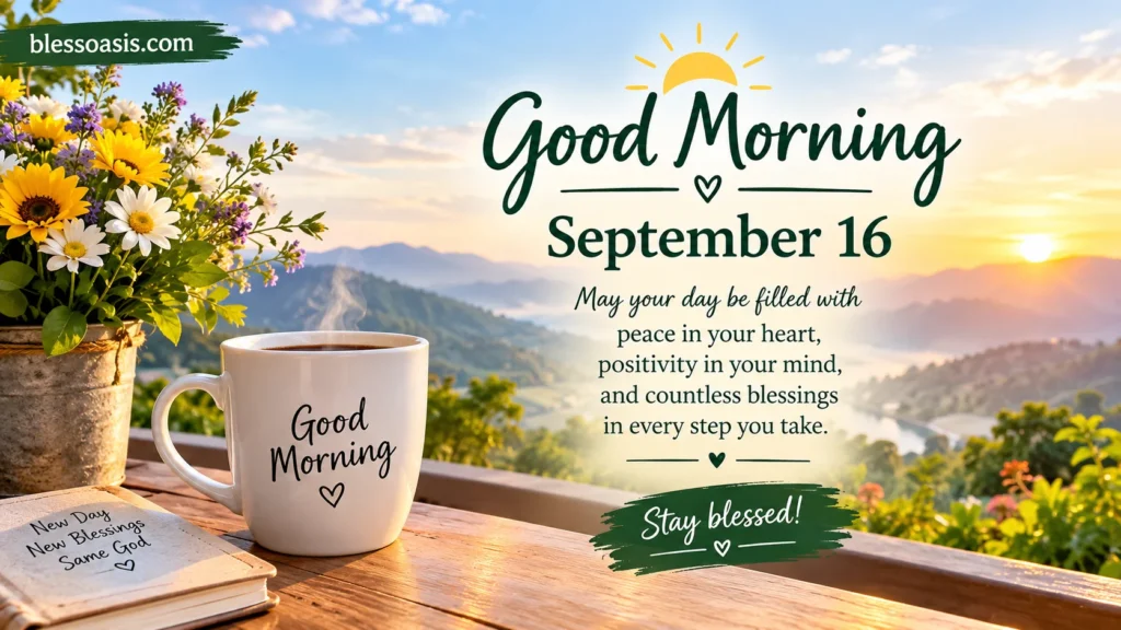 16th good morning of september blessings
