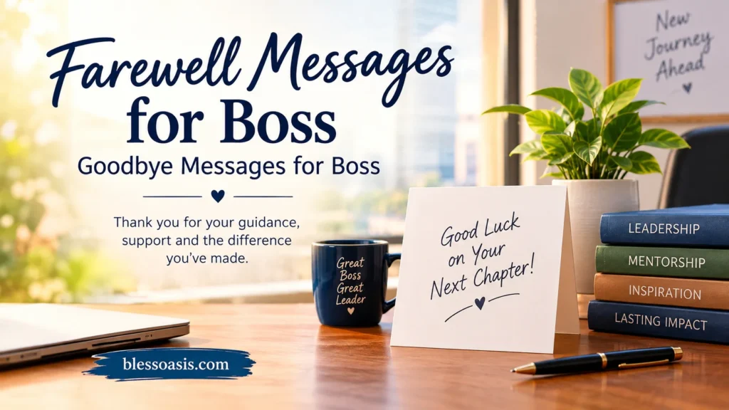 Farewell Messages for Boss: Goodbye messages for Boss