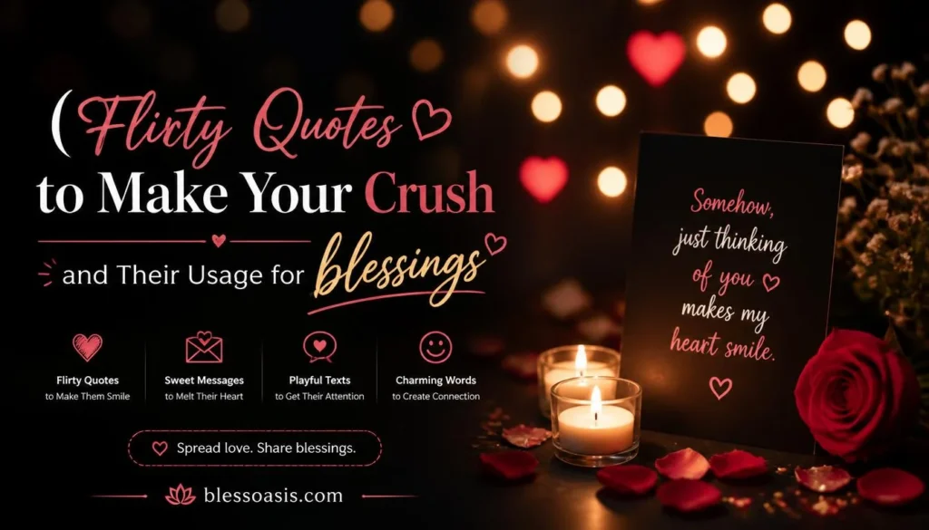 Flirty Quotes to Make Your Crush